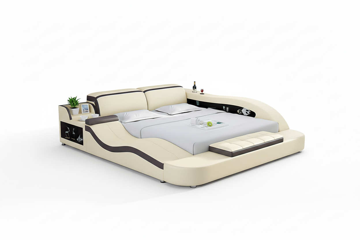 Victor Modern Leather Storage Bed | Multifunctional Bed – Jubilee