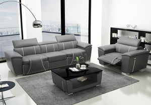 Uli Leather Sofa Set
