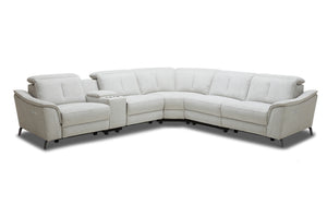 Rium Modern Fabric Sectional With Recliners