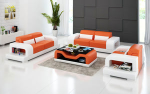Gara Modern Leather Sofa Set