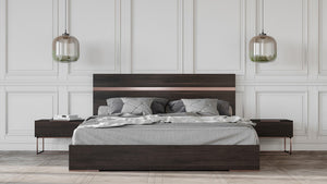 Izabel Domus Benzon Italian Modern Dark Rovere Bedroom Set