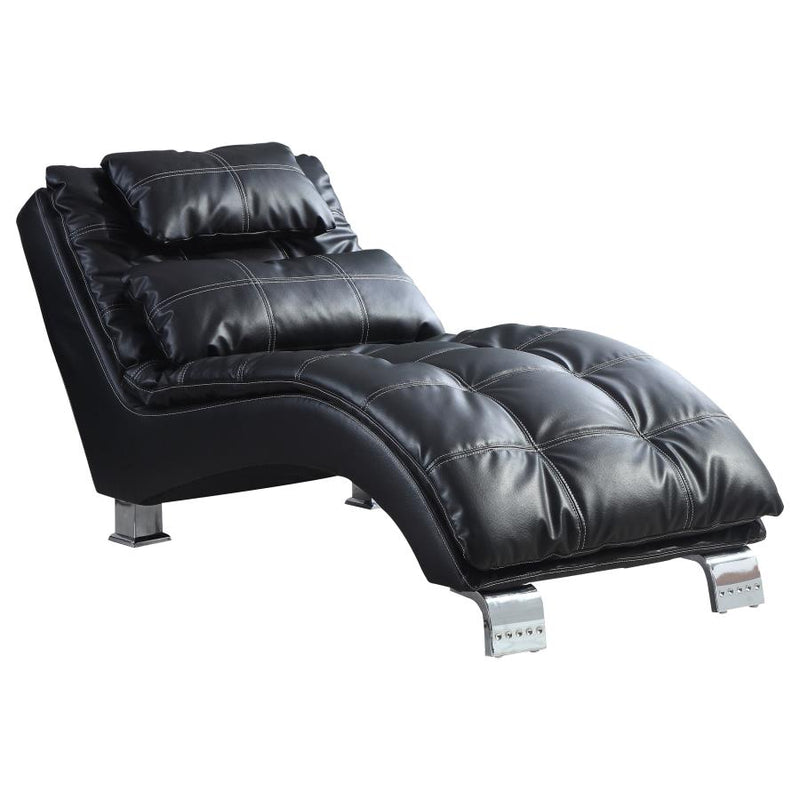 Midnight Modern Chaise Lounge Chair|Jubilee Furniture Stores Las Vegas