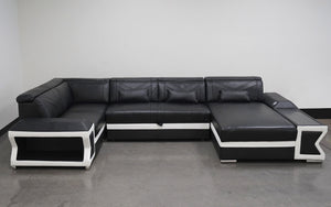 Boancy Led Modern Sectional with Side Storage and Bed Function