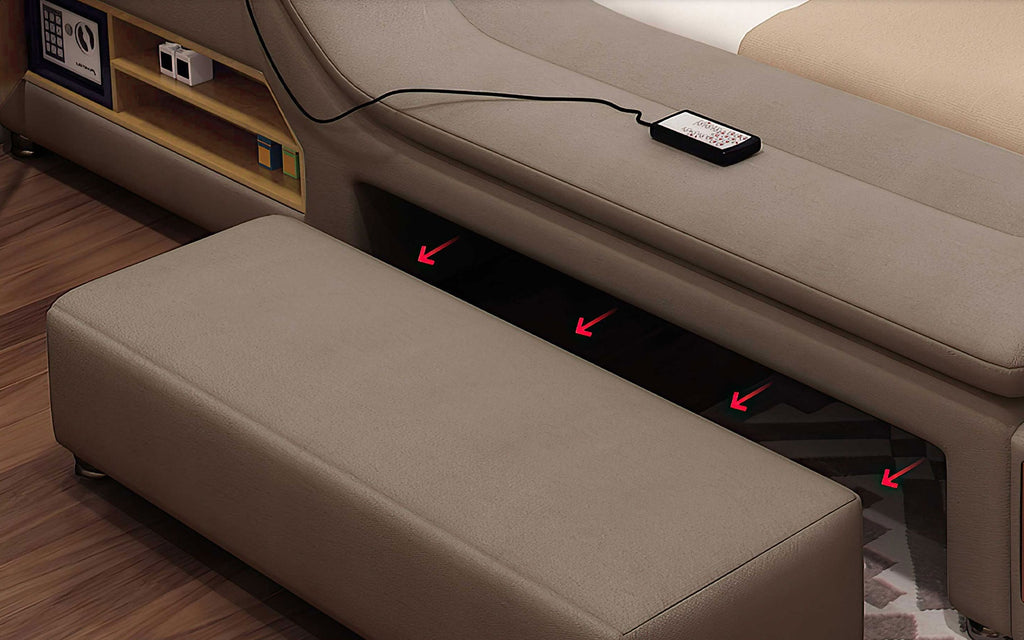 Claudia Modern Multifunctional Smart Bed With Bookshelves