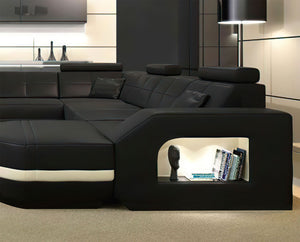 Bolinger Leather Sectional with Storage