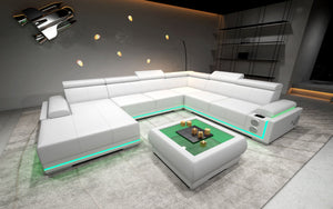 Wilder Modern Leather Sectional