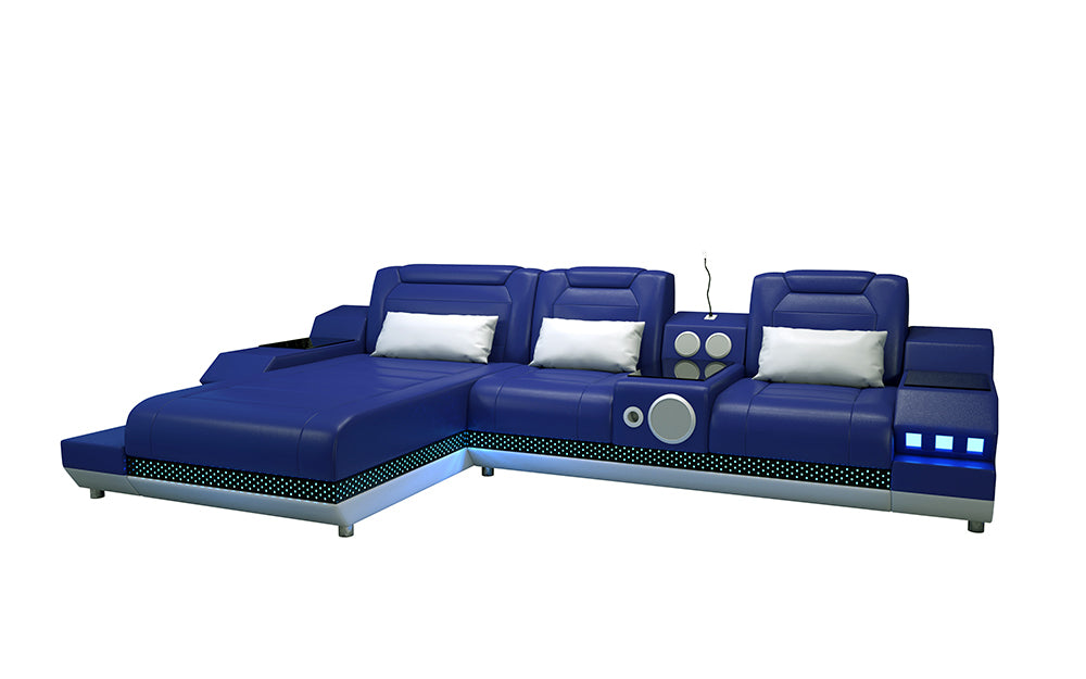 Celsius Mini Modern Leather Sectional