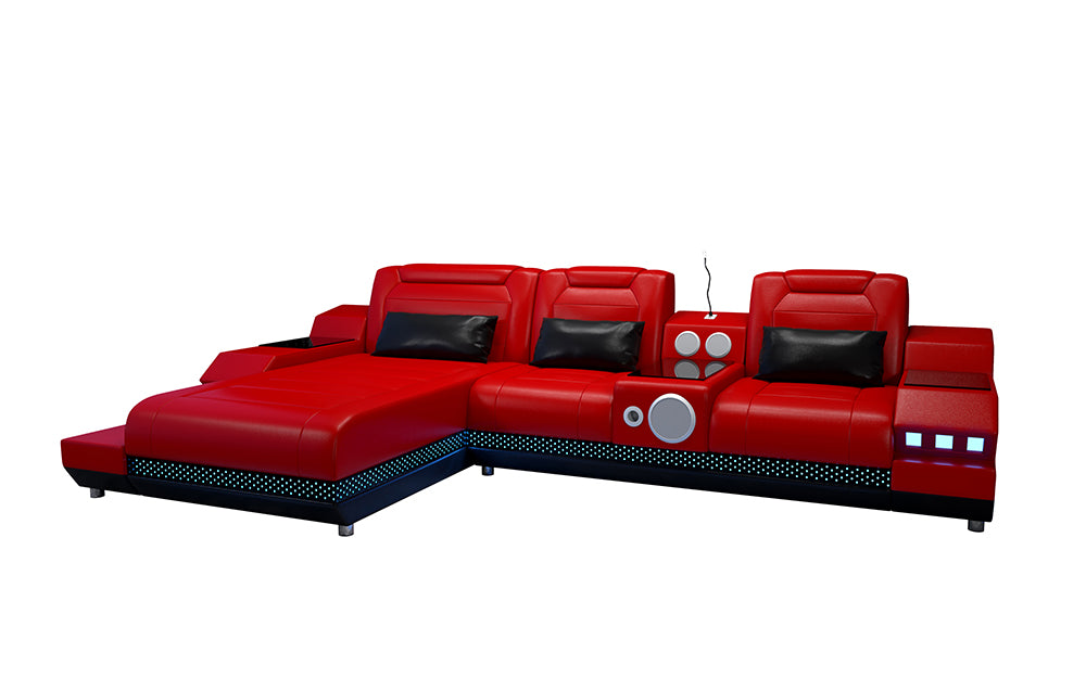 Celsius Mini Modern Leather Sectional