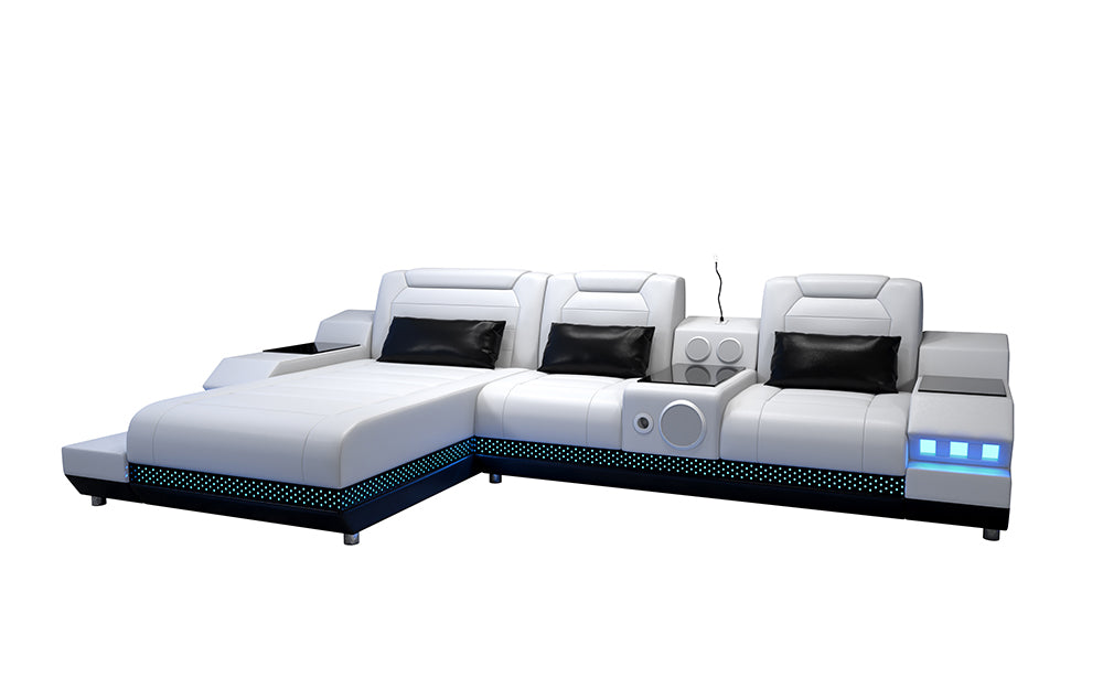 Celsius Mini Modern Leather Sectional