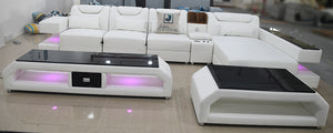 [Special Layout] Maximus Modern Recliner Sectional With Mood Light | Futuristic Furniture