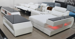 [Special Layout] Maximus Modern Recliner Sectional With Mood Light | Futuristic Furniture
