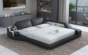 Mcguire Leather Bed With Storage