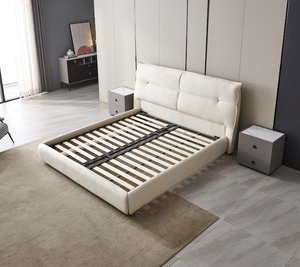 Enzo Leather Modern Bed