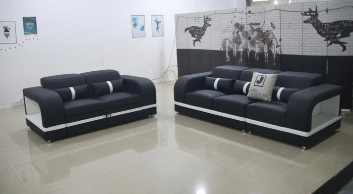 Lorib Leather Sofa Set With Storage