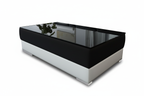 Aqui Coffee Table - Glossy Black Top Detail