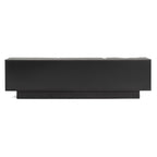 Modrest Aspen - Modern Matte Brown Ash & Silver TV Stand