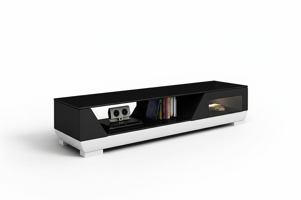 Austin TV Stand black white shadow