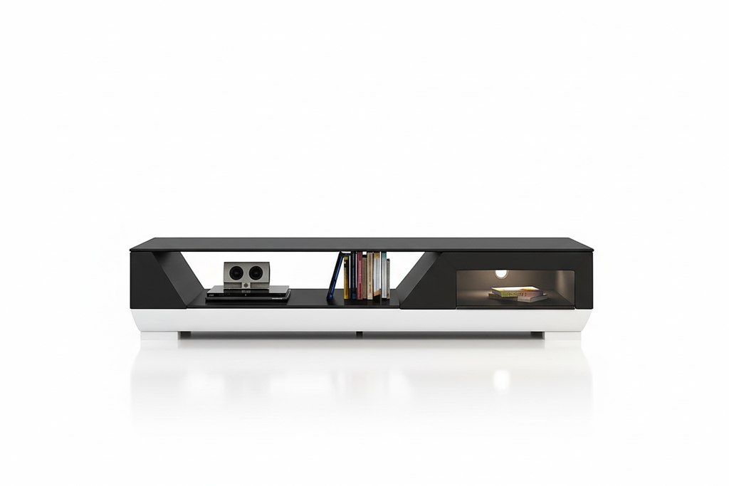 Austin TV Stand black white soft shadow