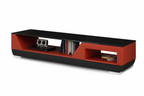 Austin TV Stand reddish orange black soft shadow