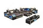Bigelow Leather Sectional with USB Charger