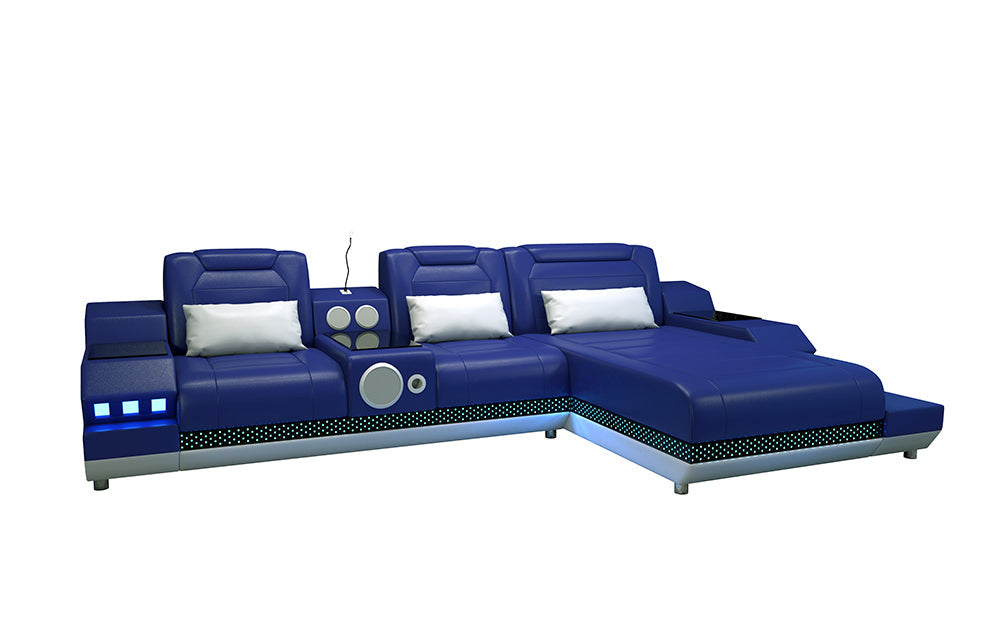 Celsius Mini Modern Leather Sectional