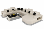 Bozeman Leather Sectional with Shape Chaise