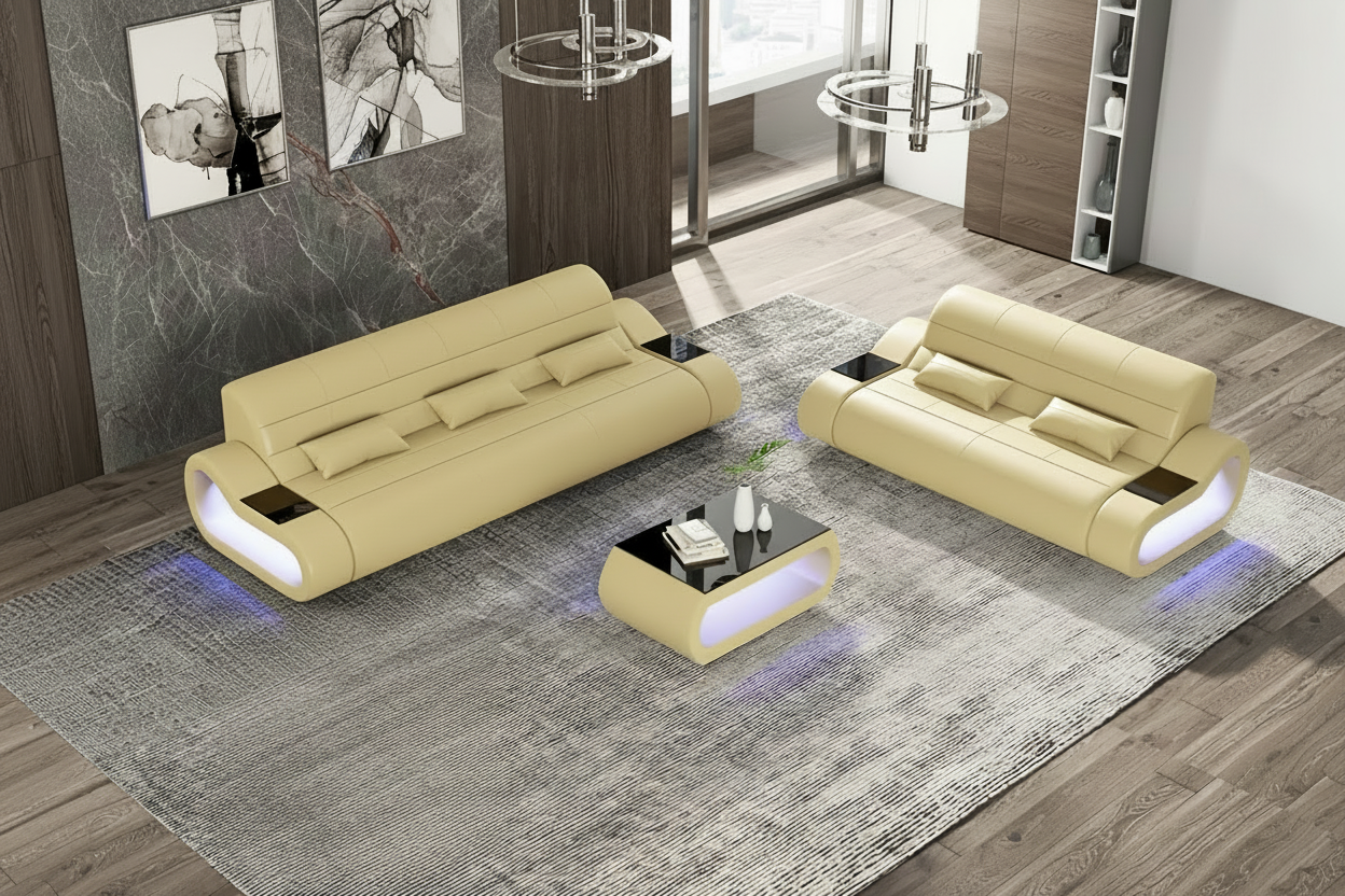 Catina Sofa Set - Luxury Living Room without Chair