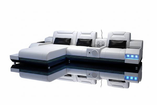 Celsius Mini Modern Leather Sectional