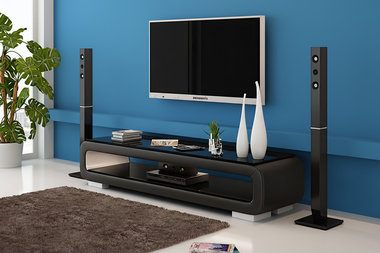 Colip TV Stand minimalist cobalt