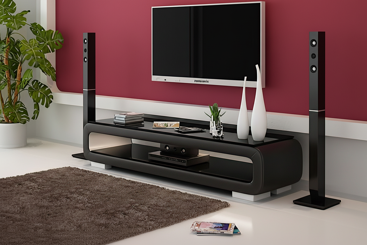 Colip TV Stand minimalist crimson