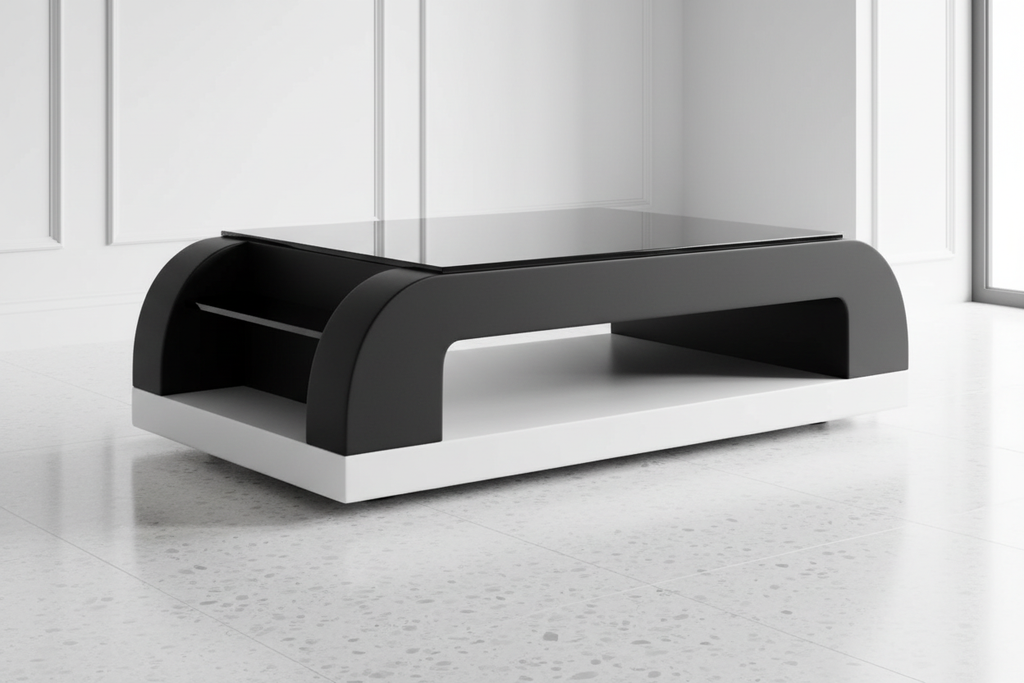 Curved Coffee Table Image 2