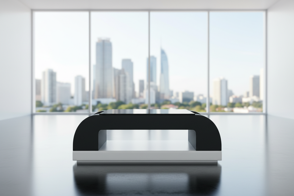 Curved Coffee Table Image 4