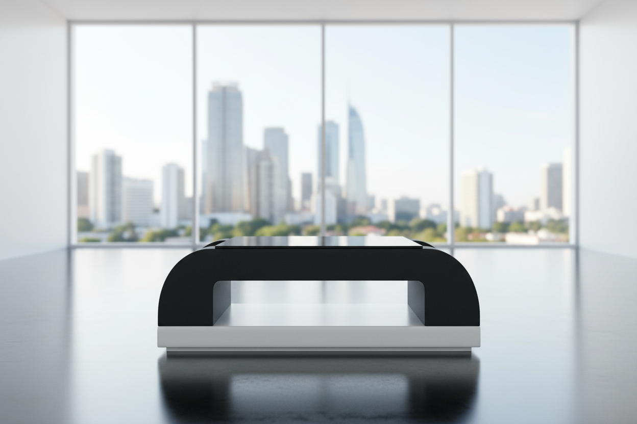 Curved Coffee Table Image 4