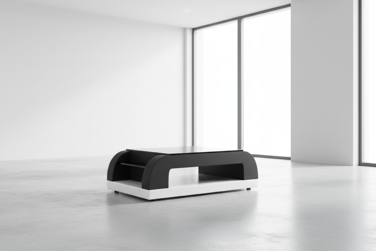 Curved Coffee Table Image 5