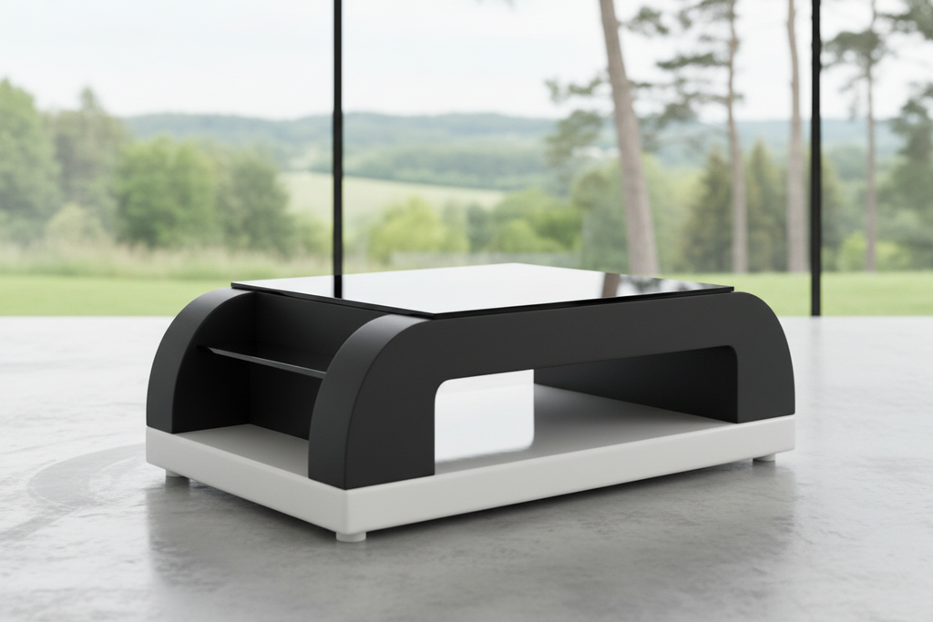 Curved Coffee Table Image 5