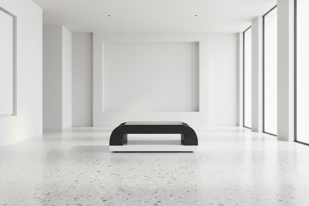 Curved Coffee Table Image 5