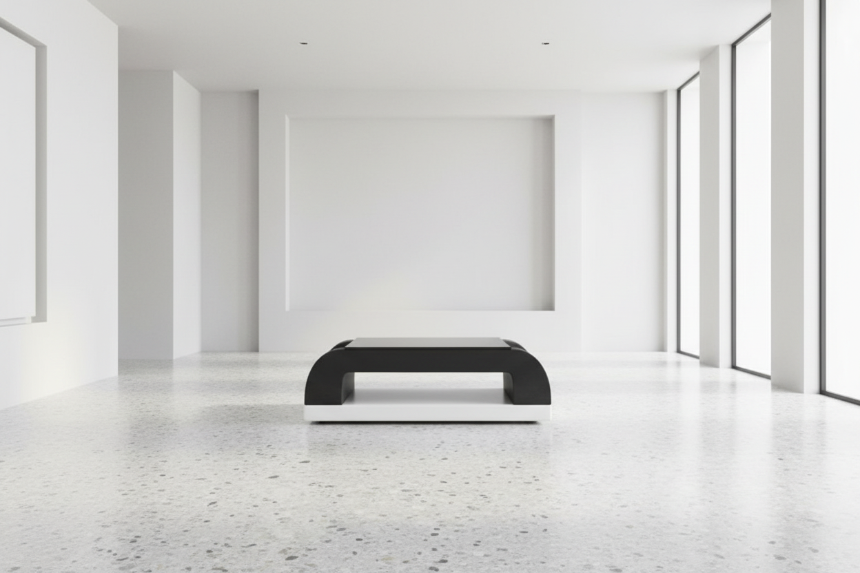 Curved Coffee Table Image 5