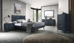 Modrest Dale - Modern Grey Ash Bedroom Set