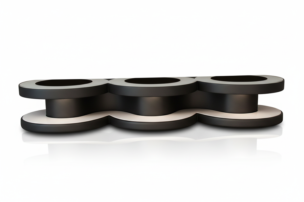 Emma TV Stand black white reflection accurate