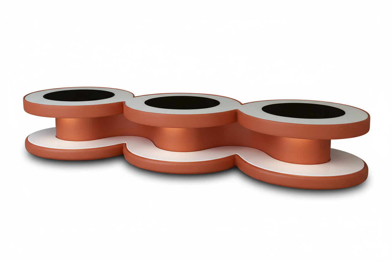 Emma TV Stand terracotta white shadow