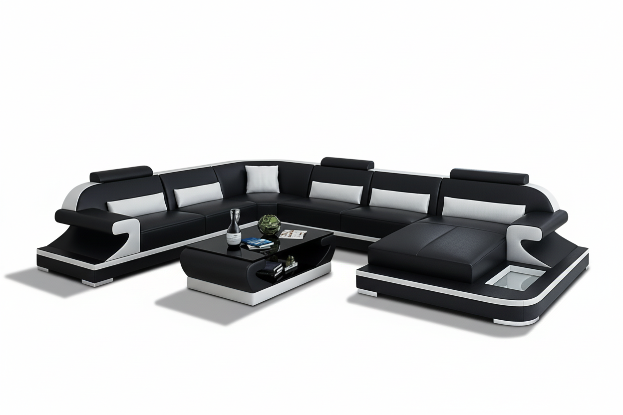Josia Large Sectional Sofas with Adjustable Headrest