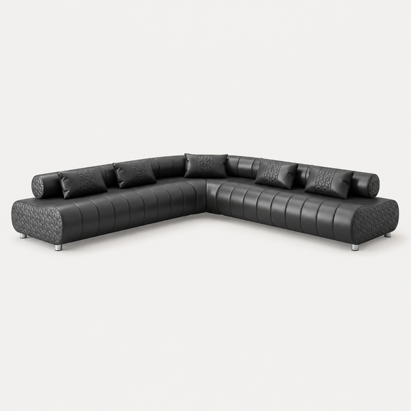 Puffer Modern Leather Sectional