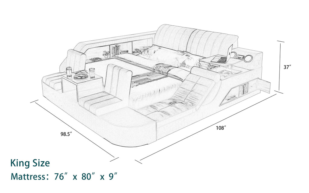 Secha Multifunctional Smart Bed | Ultimate Bed