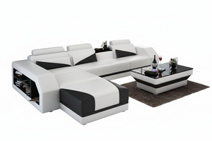 Kopp Leather Sectional With Storage