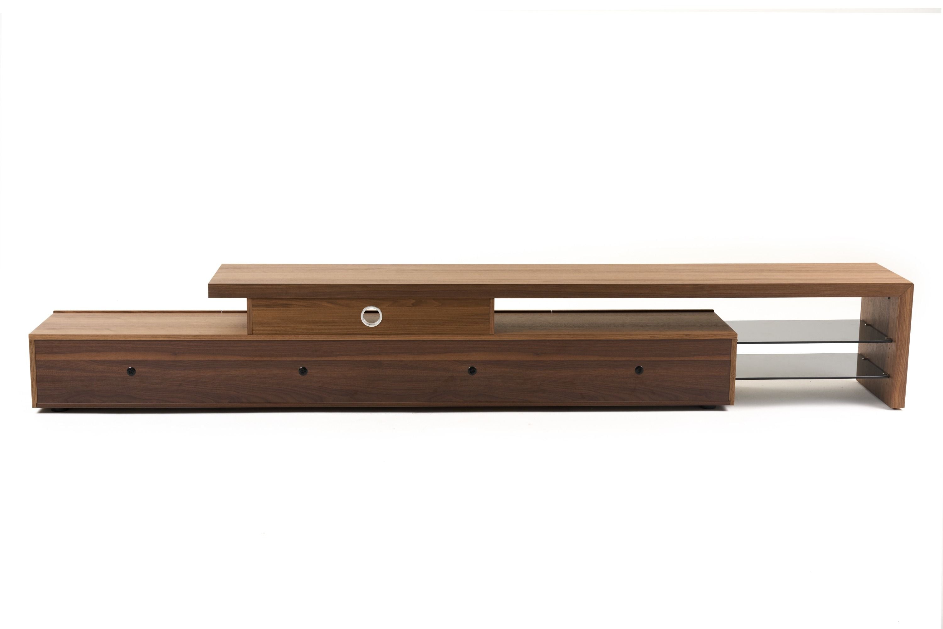 Modrest Loreta - Modern Walnut TV Stand