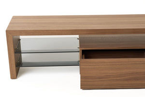 Modrest Loreta - Modern Walnut TV Stand