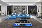 Maximus Modern Recliner Sectional With Mood Light | Futuristic Furniture