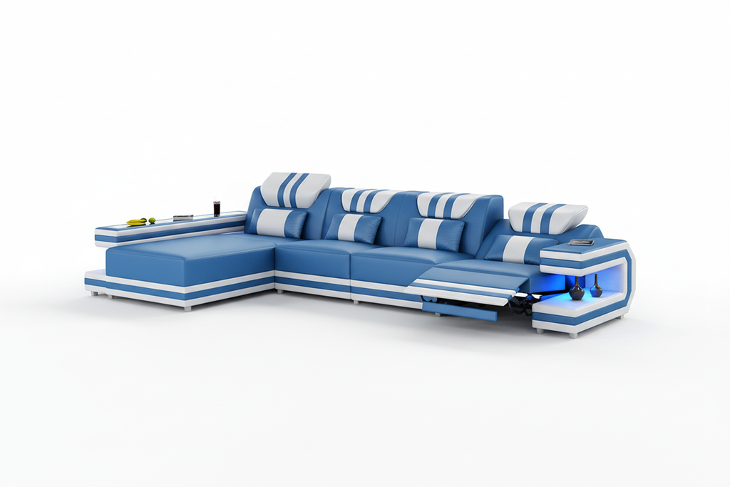 Maximus Modern Recliner Sectional With Mood Light | Futuristic Furniture