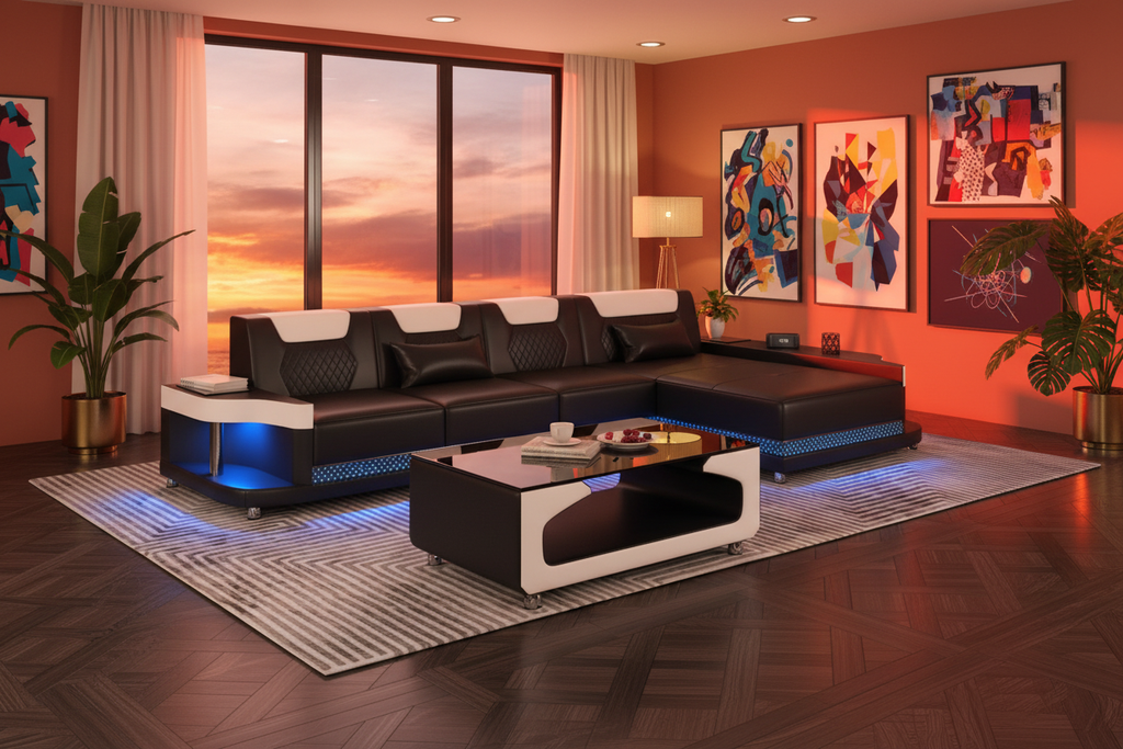 NEXA Compact Sectional - Sunset Loft
