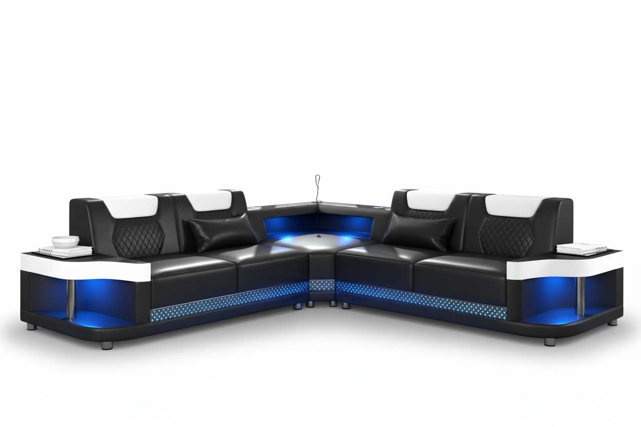 NEXA Corner Sectional - LED Gaming Sofa | Jubilee Furniture NEXA Corner Sectional - LED Gaming Sofa | Jubilee Furniture